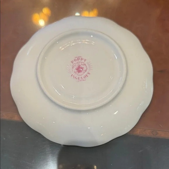 Purple and Gold Cat Teacup and Saucer Drinkware